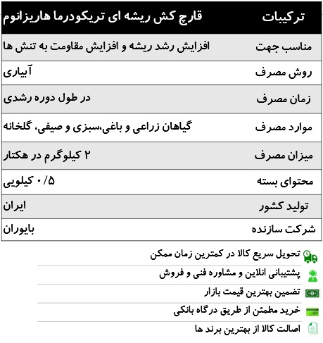قارچ کش ریشه ای تریکودرما هاریزانوم
