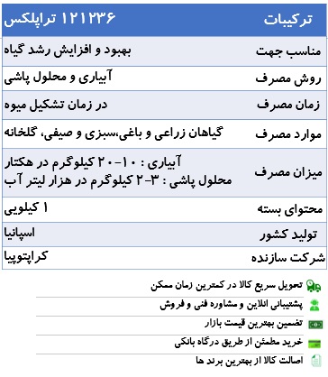 کود 121236 تراپلکس بسته بندی 1 کیلوگرمی(جدا شده از بسته اصلی)